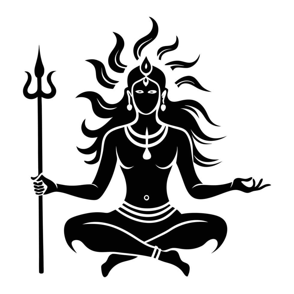 Om Namah Shivaya The Divine Reflection of Shiva vector