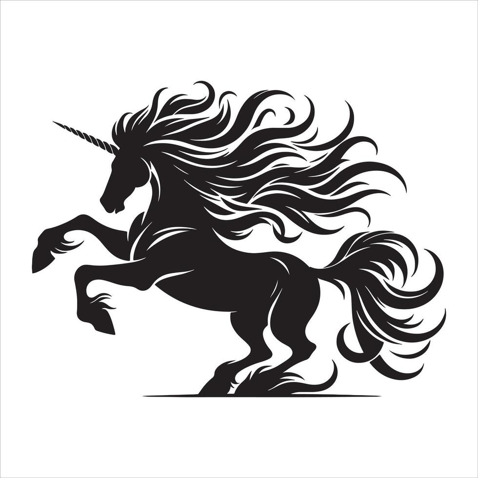 Legendary Unicorn The Enchanted Guardian of Dreams vector