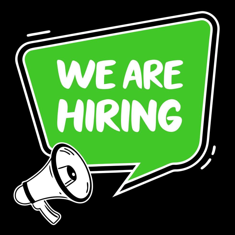 We are hiring - job opportunities vector