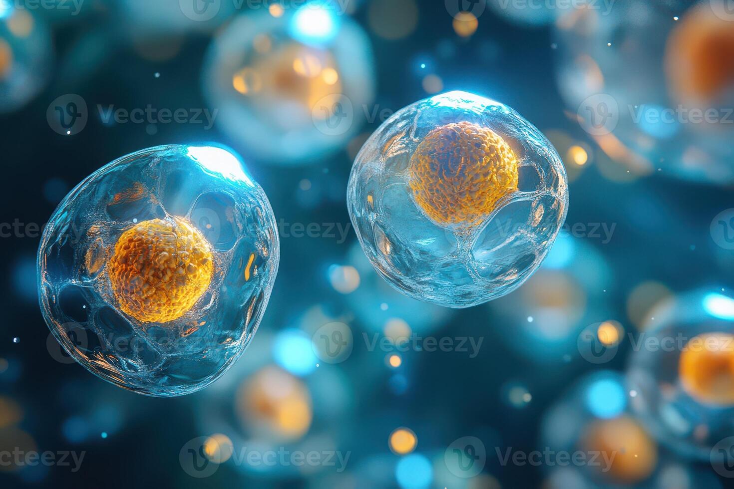 Cellular structures in a cell membrane photo