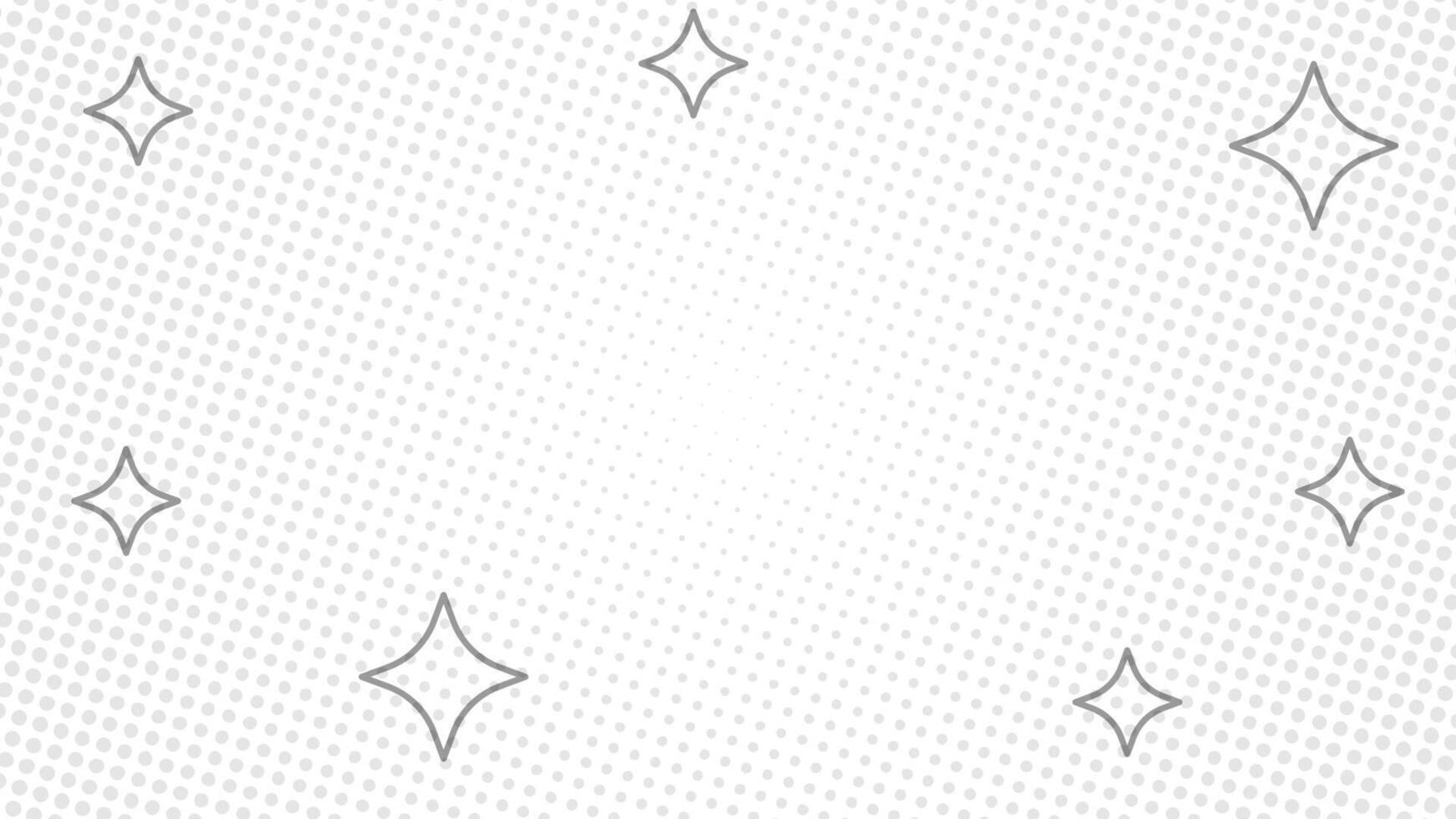 Abstract halftone white background with stars. Suitable for comics, prints, posters, etc. vector