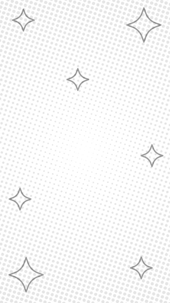 Abstract halftone white vertical background with stars. Suitable for comics, prints, posters, etc. vector
