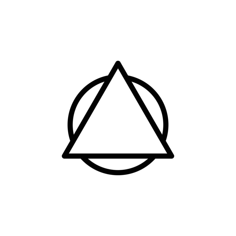 Geometric Symbol Triangle Circle Illustration Graphic for Design and Icon Use vector