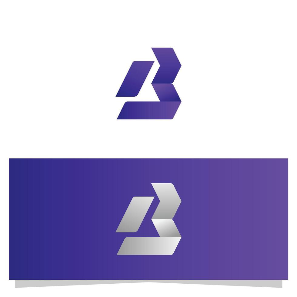 Abstract B Logo Design Template for Branding or Corporate Identity vector