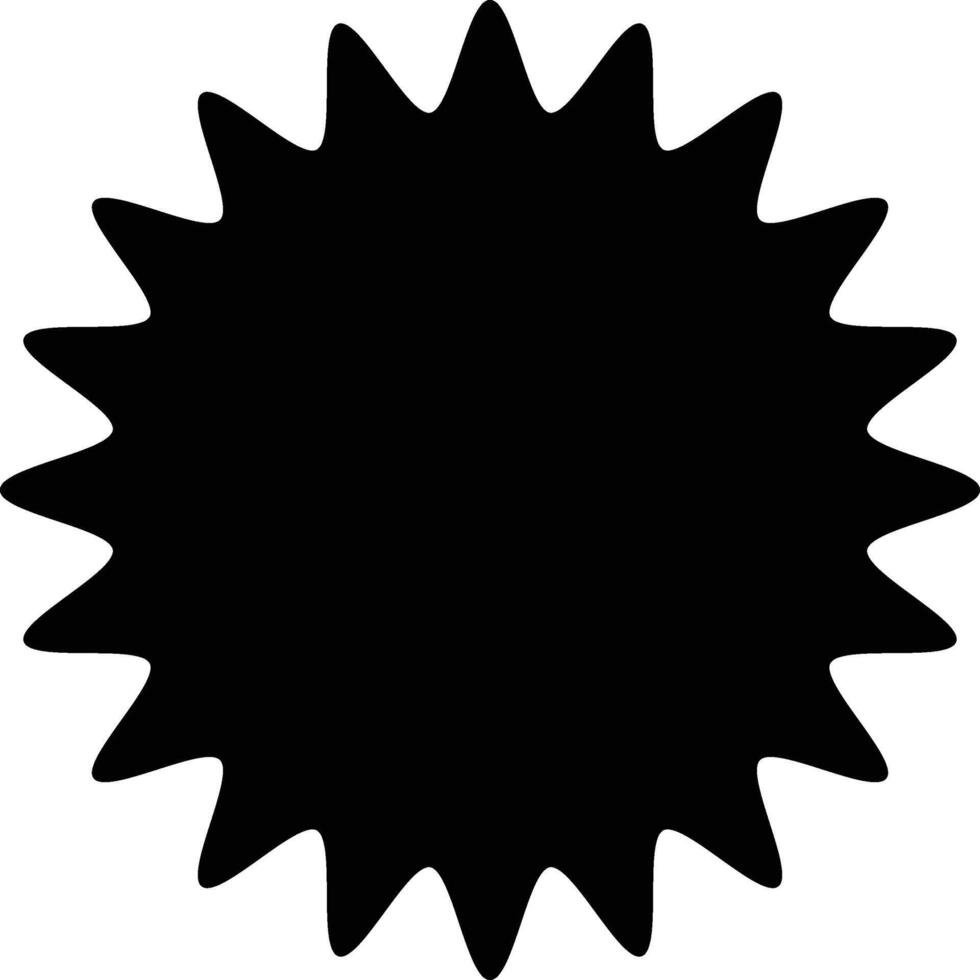 Black Starburst Graphic - Dynamic Element vector