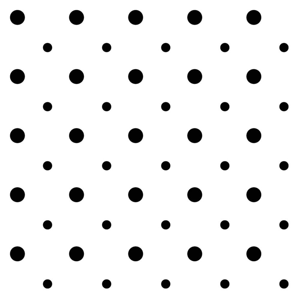 Simple Black Polka Dot Pattern- Perfect for Modern Designs vector