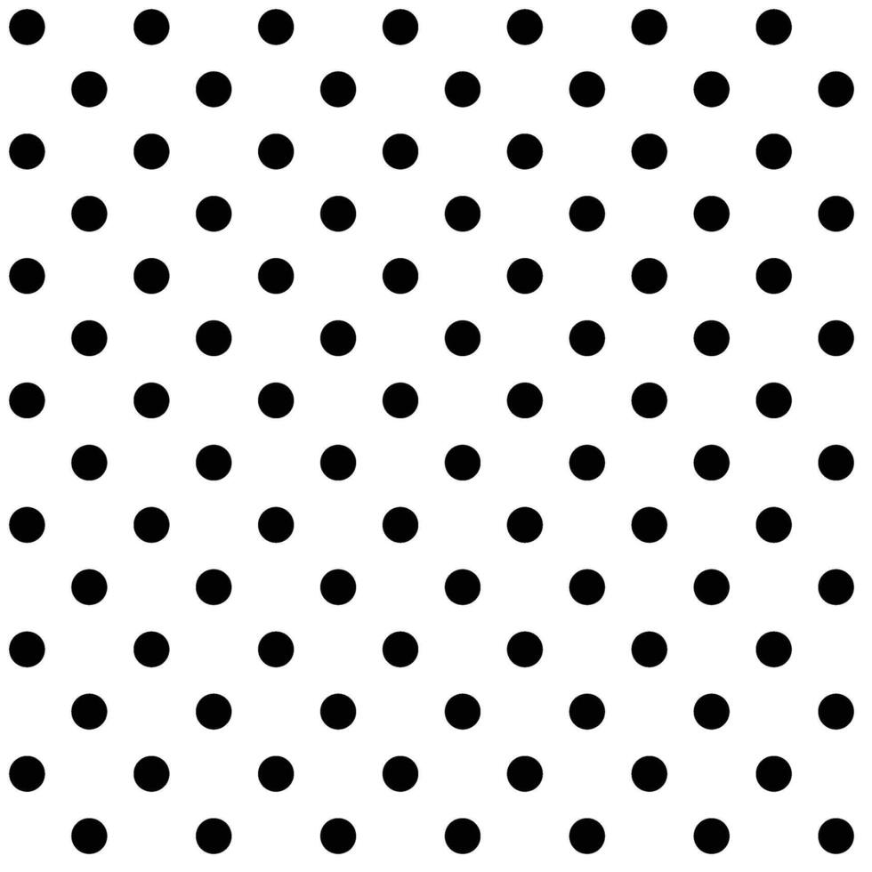 Black Polka Dot Pattern- Perfect for Modern Designs vector
