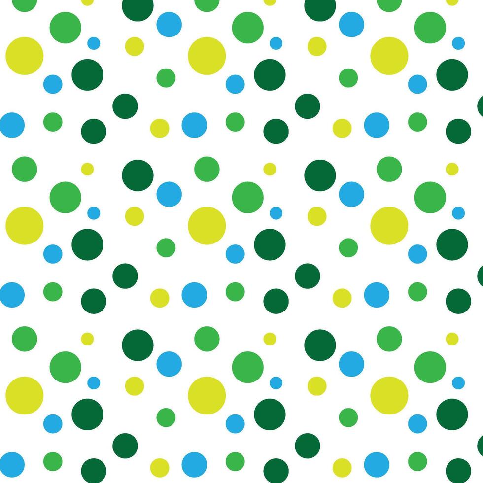 Classic Blue and Colorful Polka Dot Pattern Design vector