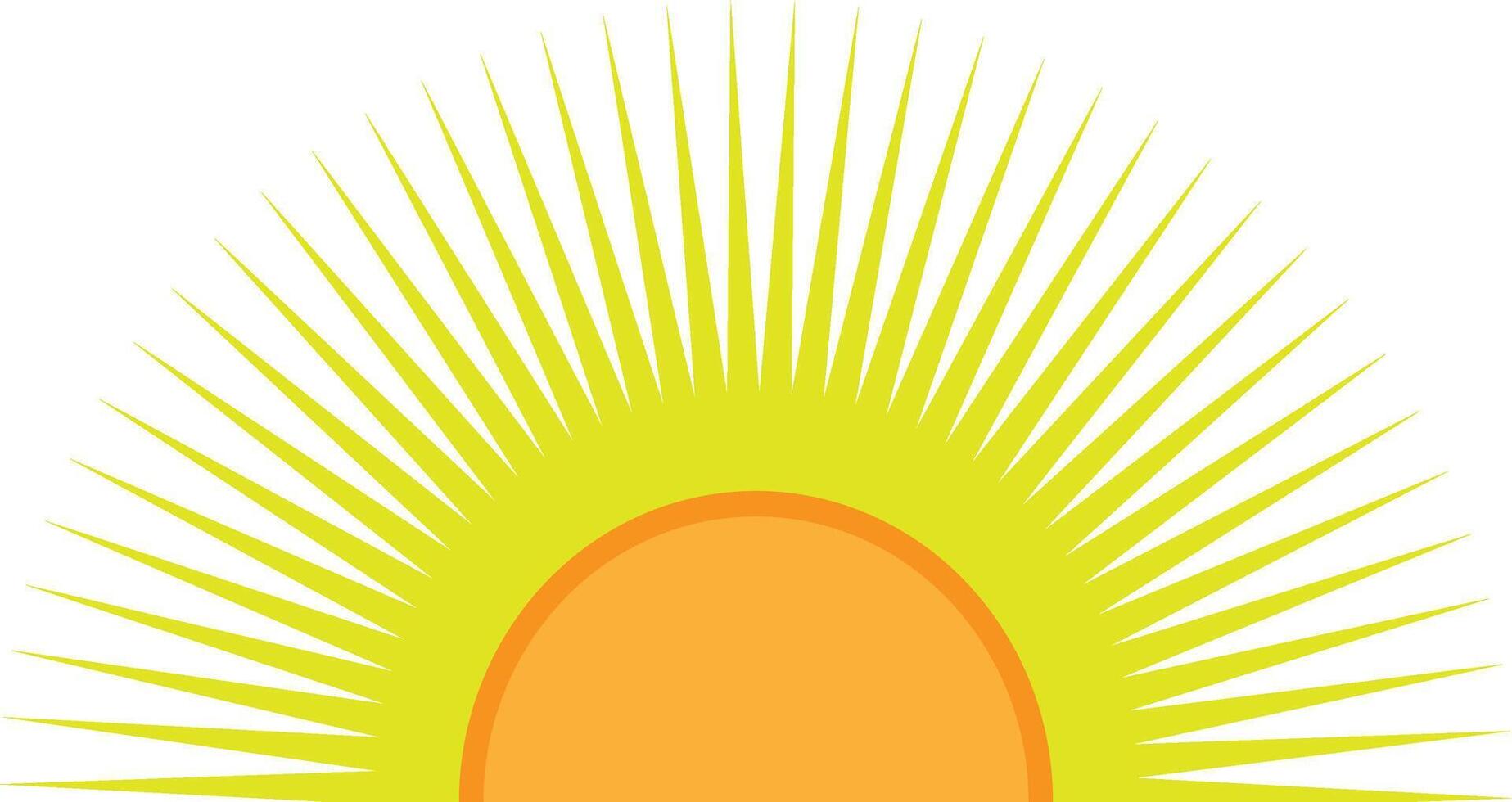 Stylized Colorful Sunburst Graphic vector