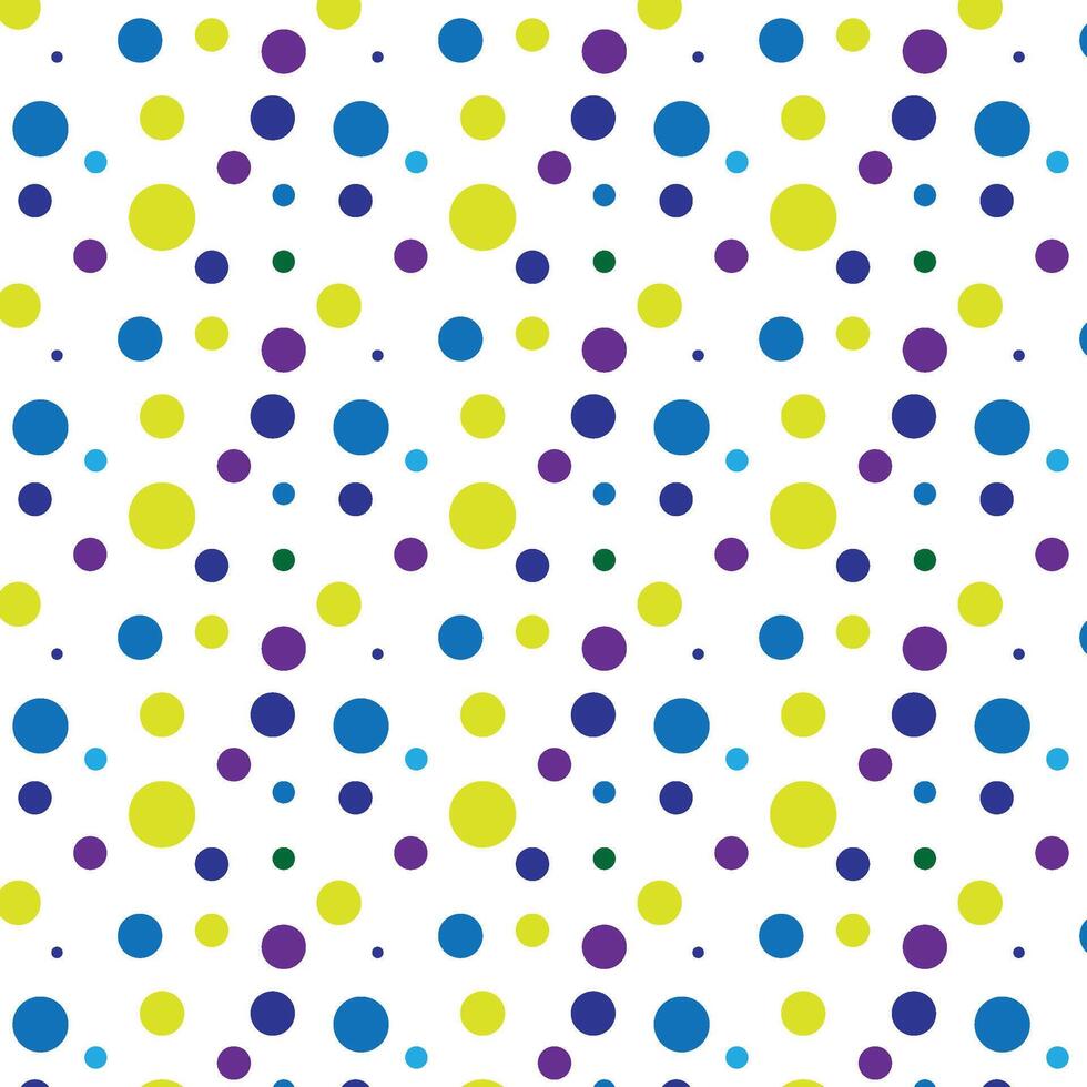 Trendy Blue and Colorful Polka Dot Pattern design vector