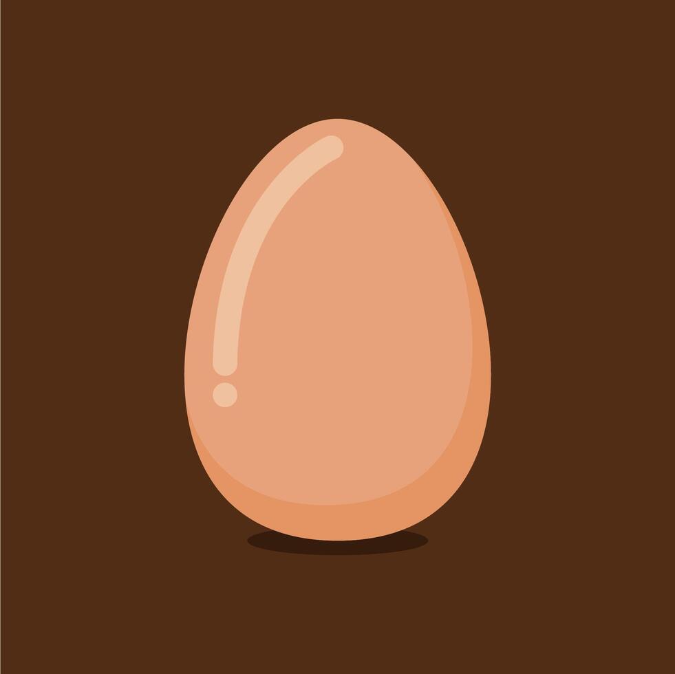 Oval shaped chicken eggs for cooking vector