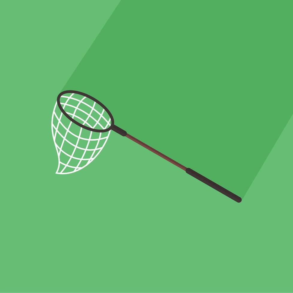 net for catching butterflies vector