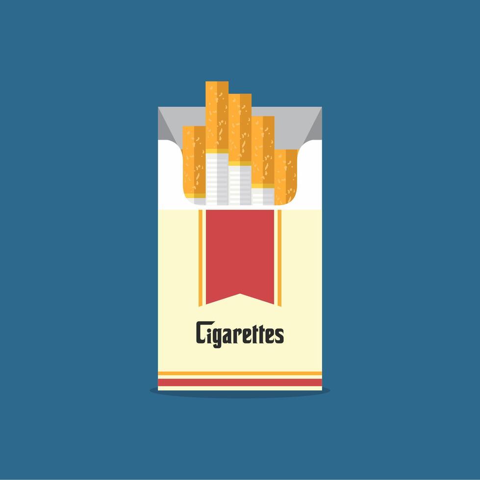 Filter cigarettes are for smokers but are very bad for your health vector