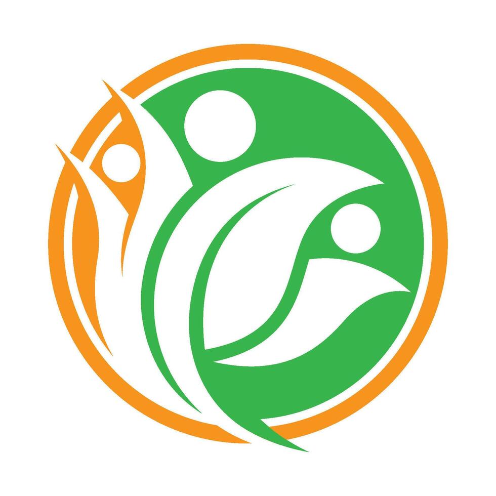 Healthy logo graphic design vector