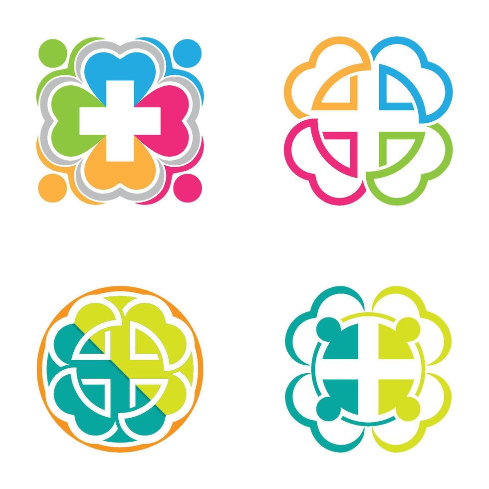 Health icon set design vector