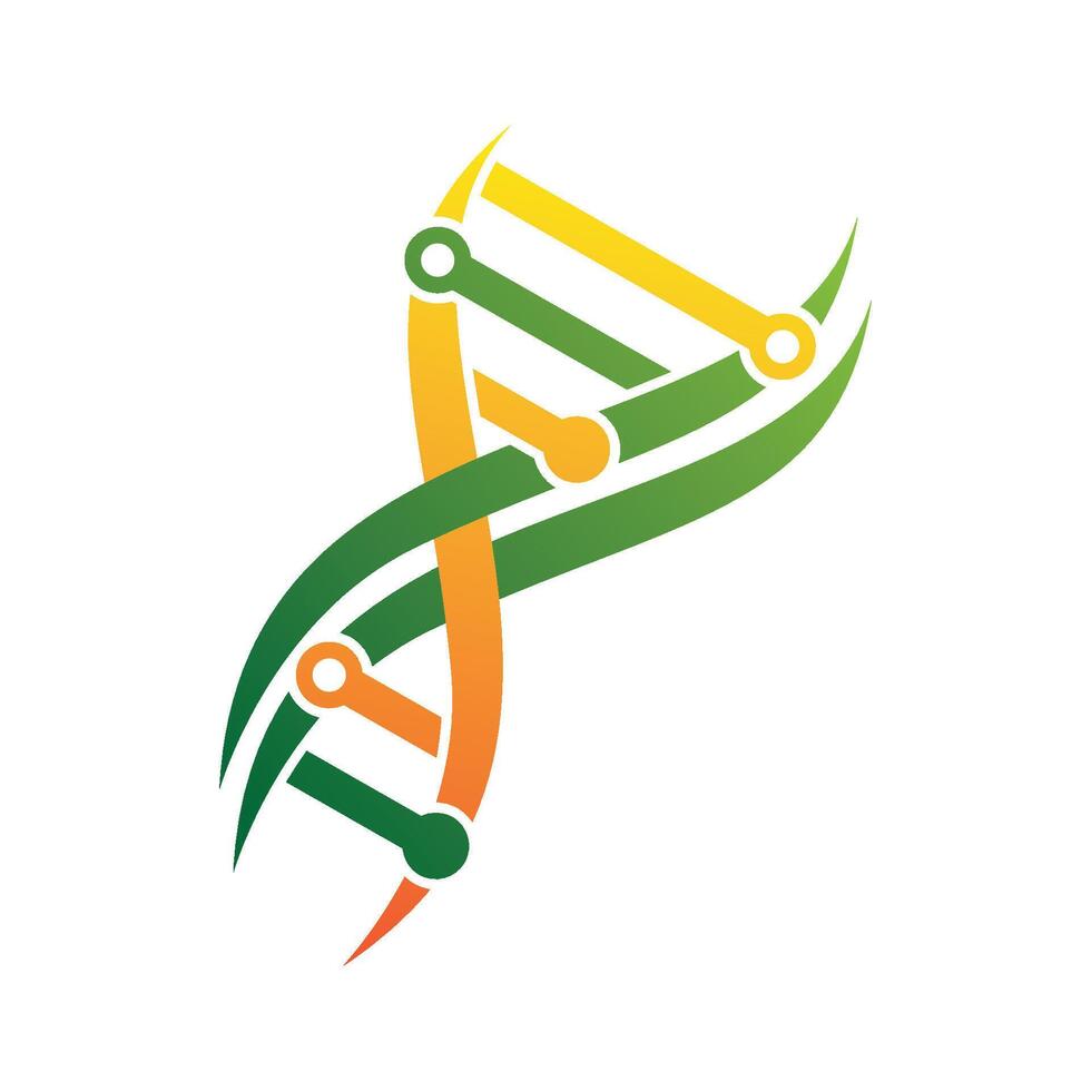 DNA tech graphic vector