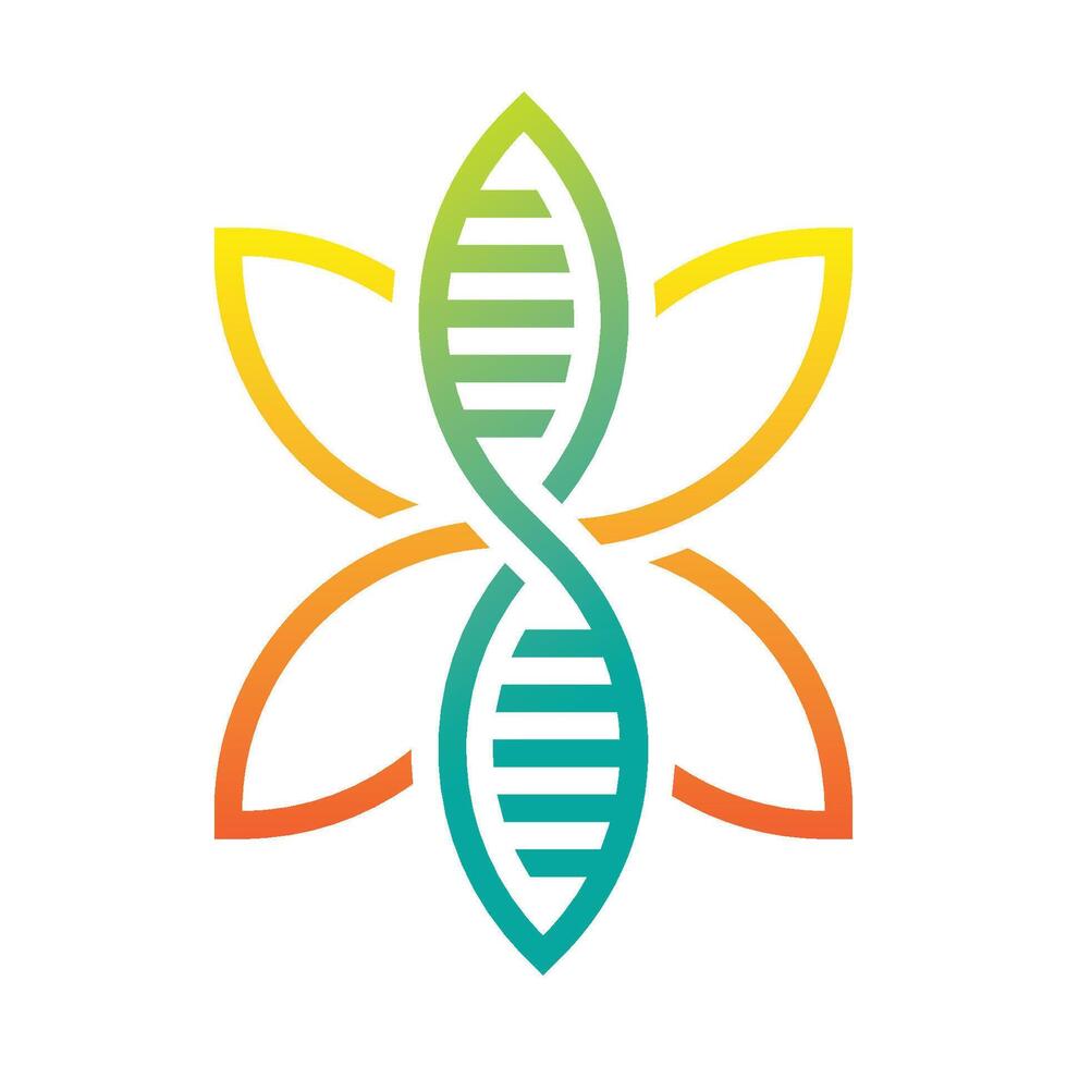 DNA Helix Logo Design vector