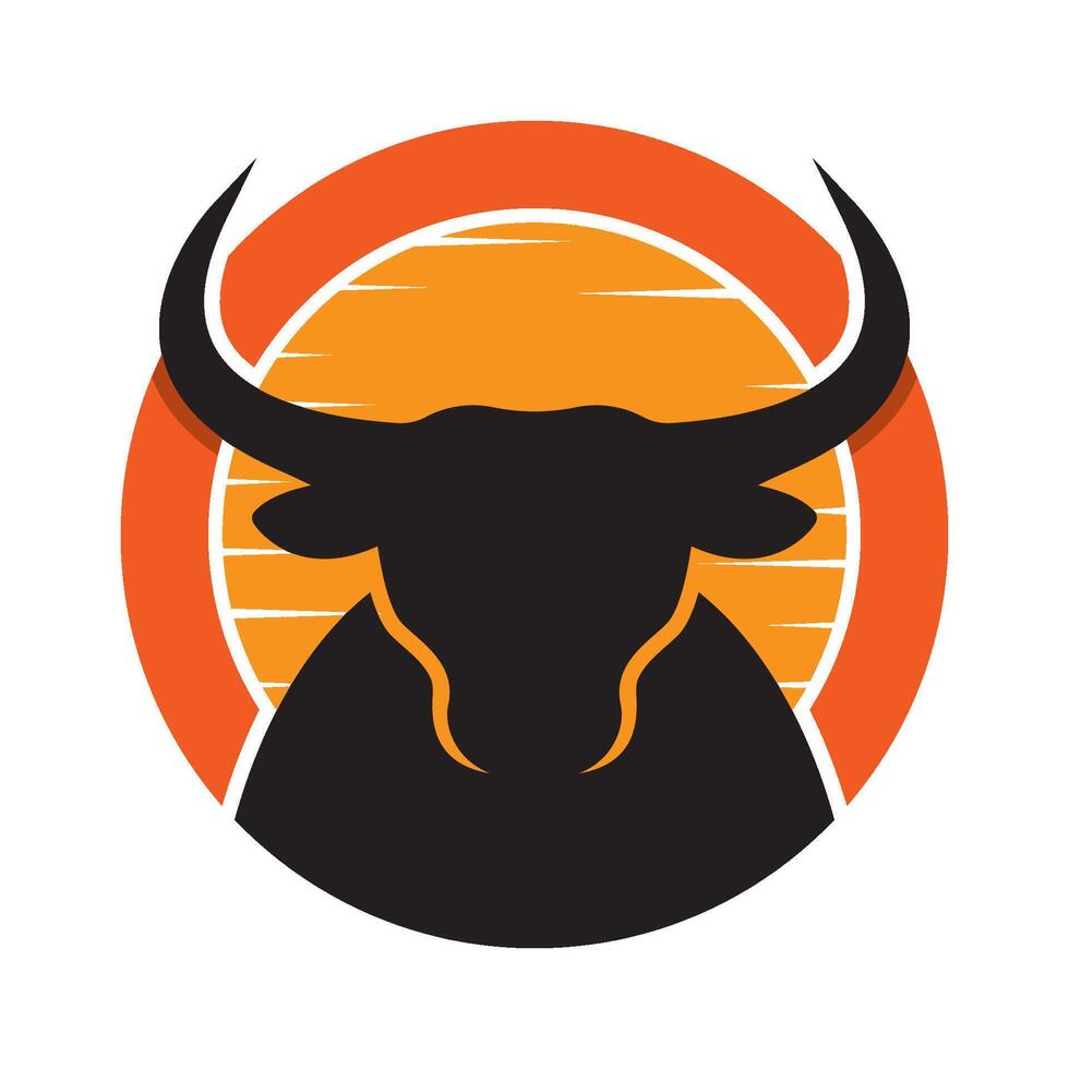Bull graphic design vector