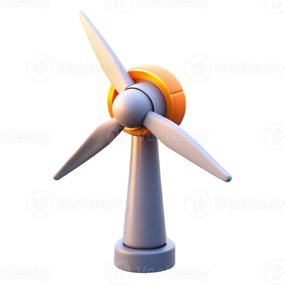 serene modern A wind turbine generating electricity, dynamic motion blur, sunset lighting, renewable energy style exclusive png