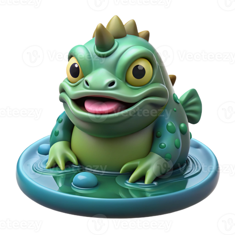 extraordinary minimalist A mischievous Japanese Kappa, water demon, lurking in a river, ukiyo-e style, cool lighting, exclusive png