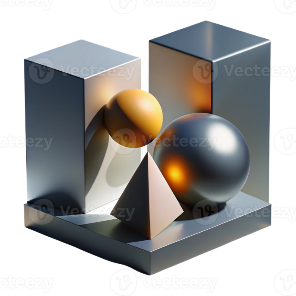 extraordinary creative An abstract representation of light and shadow, using contrasting tones and geometric shapes, with a dramatic, chiaroscuro lighting and a minimalist style detailed png