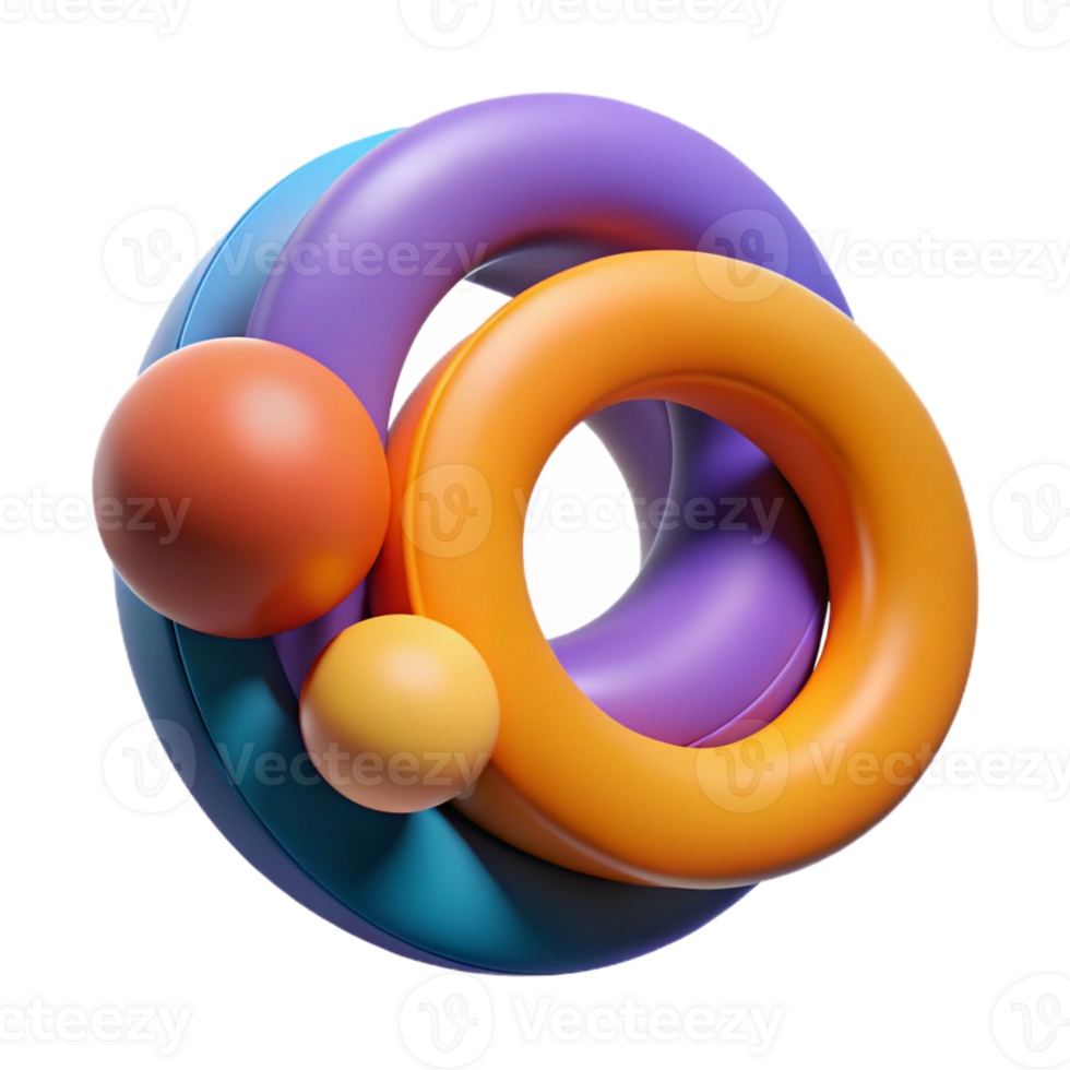 dramatic abstract A dynamic composition of intersecting circles and arcs, in bold, contrasting colors, with a sense of movement and rhythm, rendered in a geometric art style professional png
