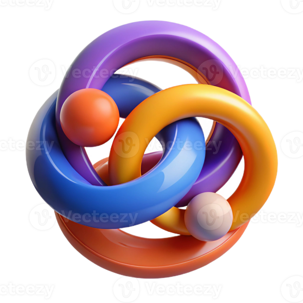 stunning vintage A dynamic composition of intersecting circles and arcs, in bold, contrasting colors, with a sense of movement and rhythm, rendered in a geometric art style high quality png