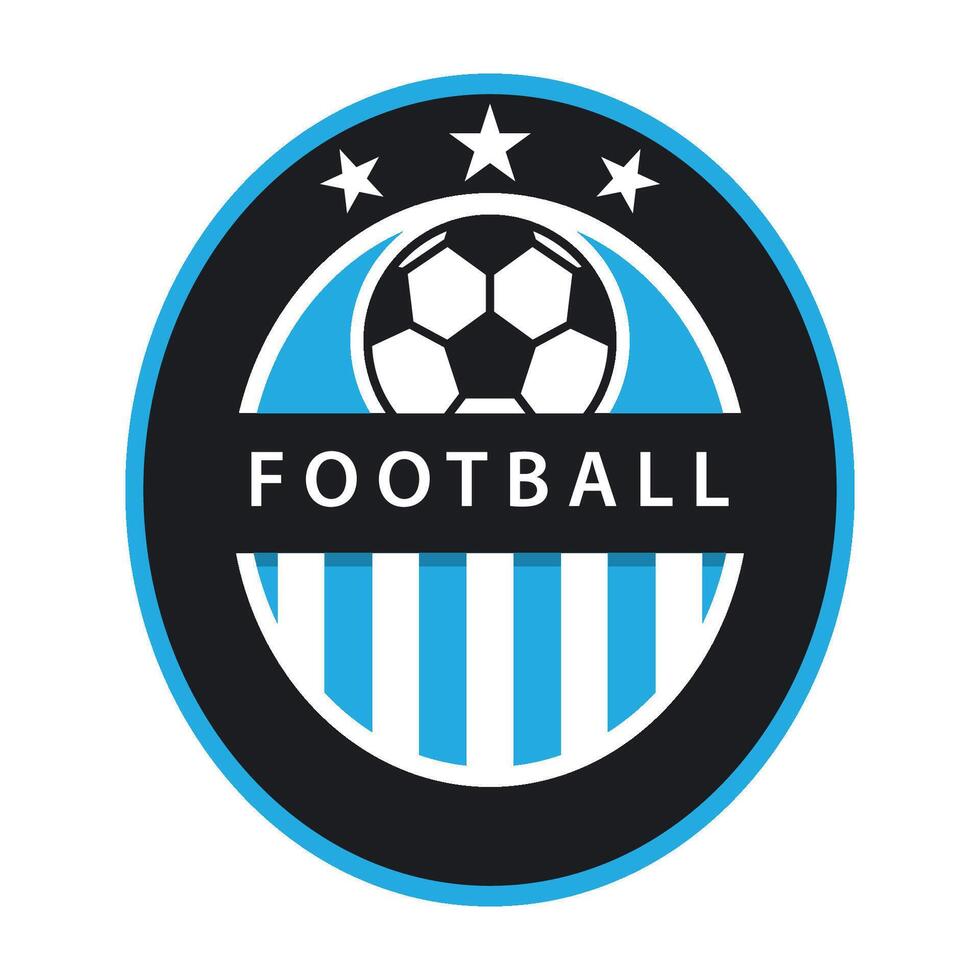 Football club with three star vector