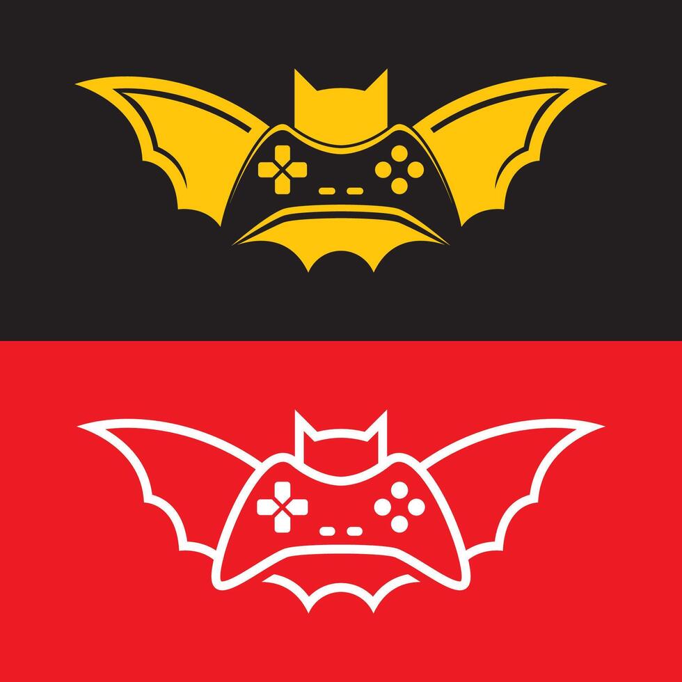 Bat gaming logo vector