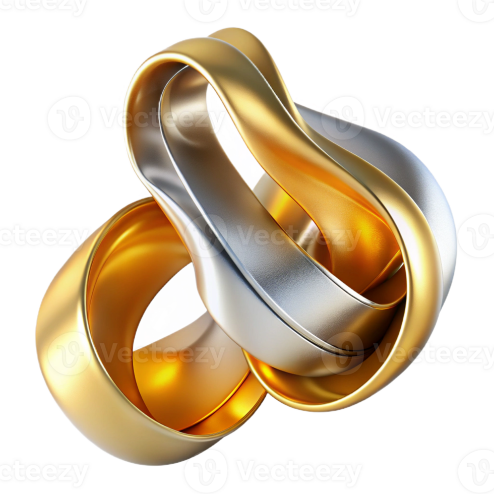 beautiful minimalist Flowing ribbons of molten gold and silver, illuminated by a warm, ambient light, in an Art Deco style professional png