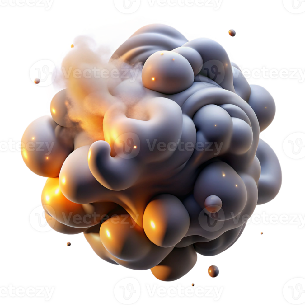 magnificent vintage A dynamic composition of swirling smoke and dust particles, illuminated by a dramatic, chiaroscuro light, in a surreal style premium png