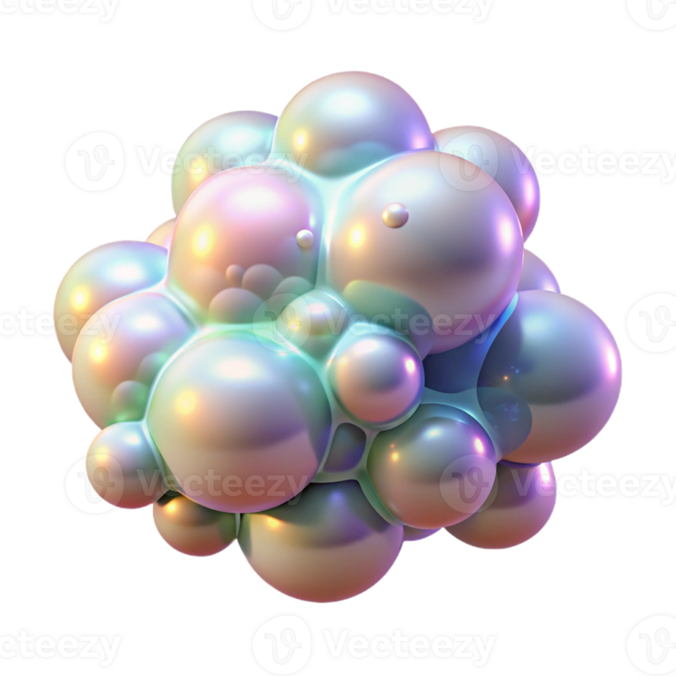 dramatic rustic A cloud of iridescent bubbles floating in zero gravity, illuminated by a soft, pearlescent light, in a whimsical style genuine png