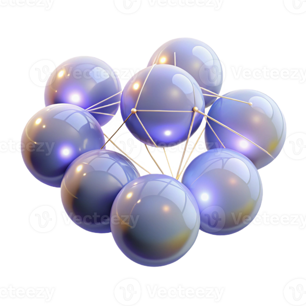 beautiful vintage A cluster of glowing, translucent orbs connected by thin, ethereal threads, illuminated by a soft, magical light, in a fantasy style genuine png