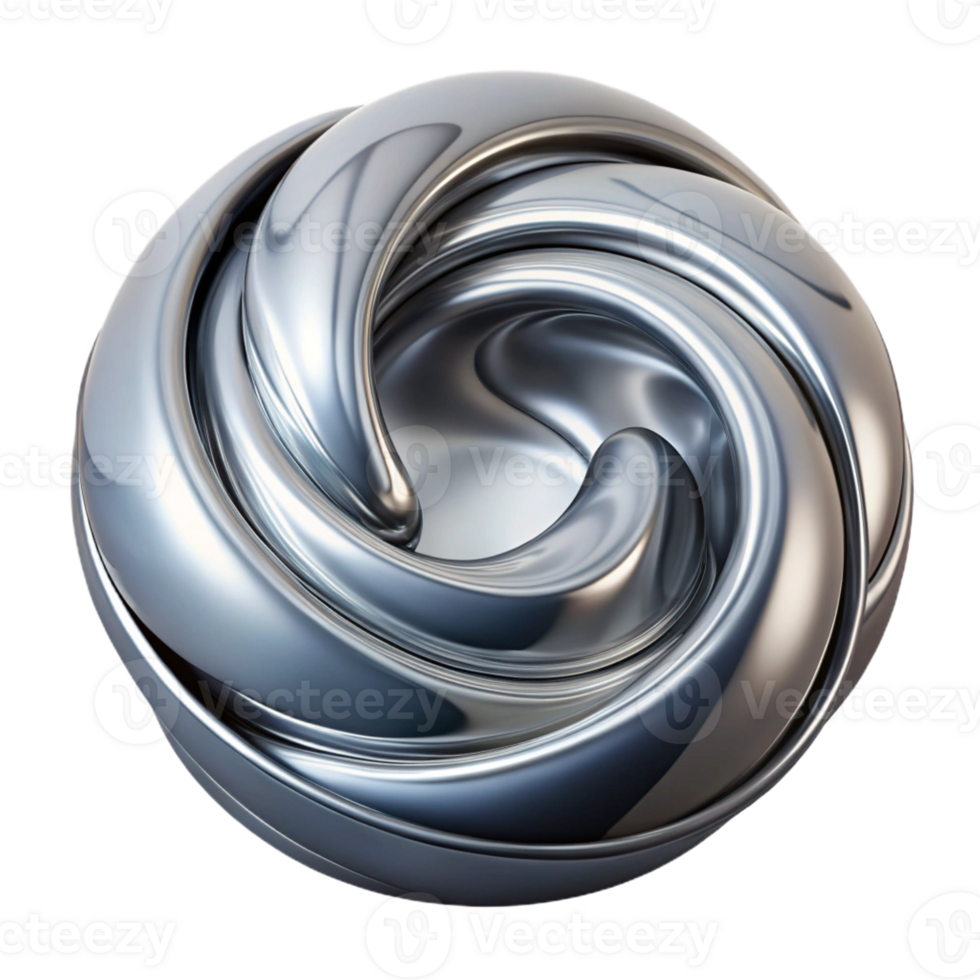 impressive traditional A swirling mass of liquid metal in shades of chrome and silver, illuminated by a reflective, metallic light, in a futuristic style premium png