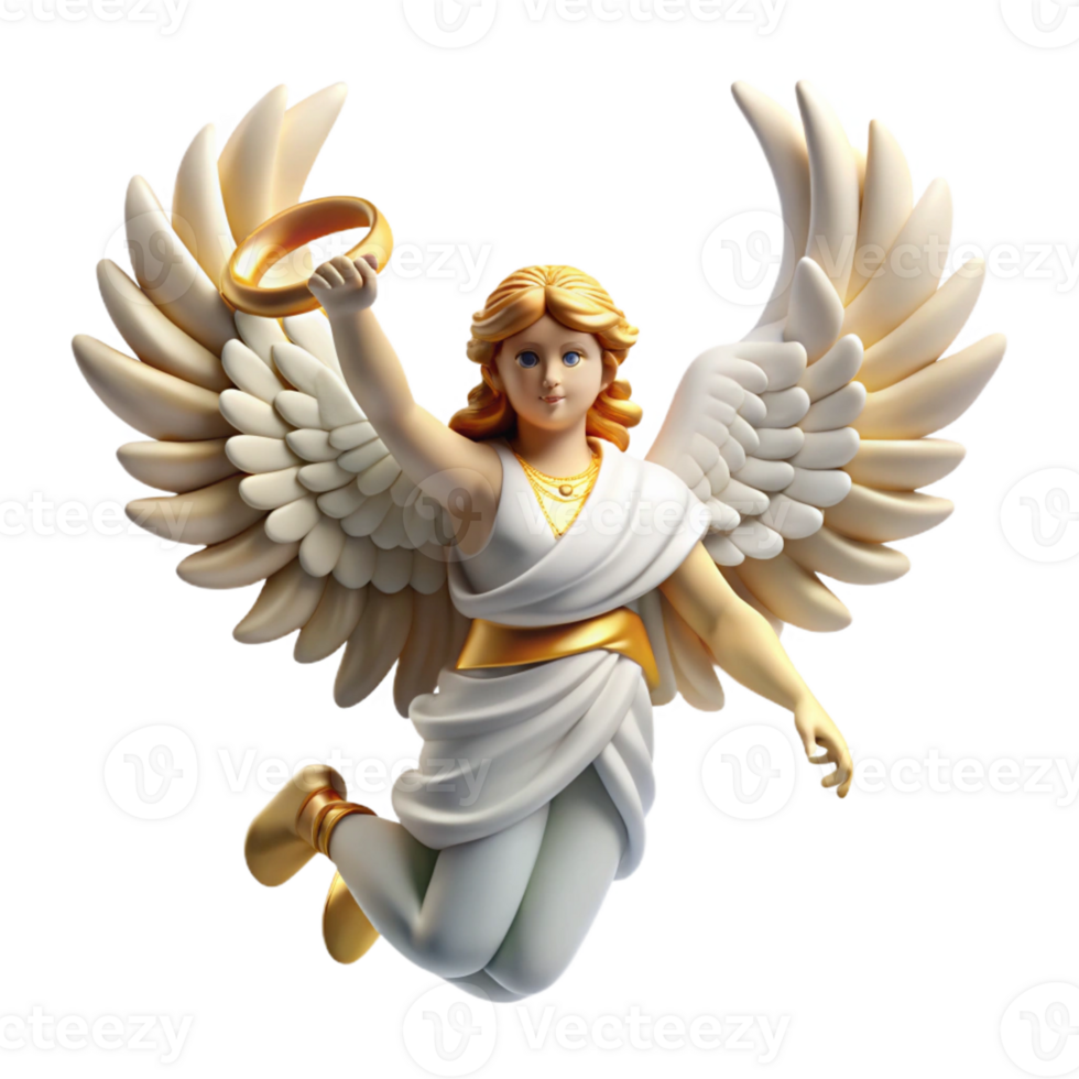 extraordinary abstract A winged Nike, the goddess of victory, holding a laurel wreath, soaring through the air. Classical Greek style exclusive png