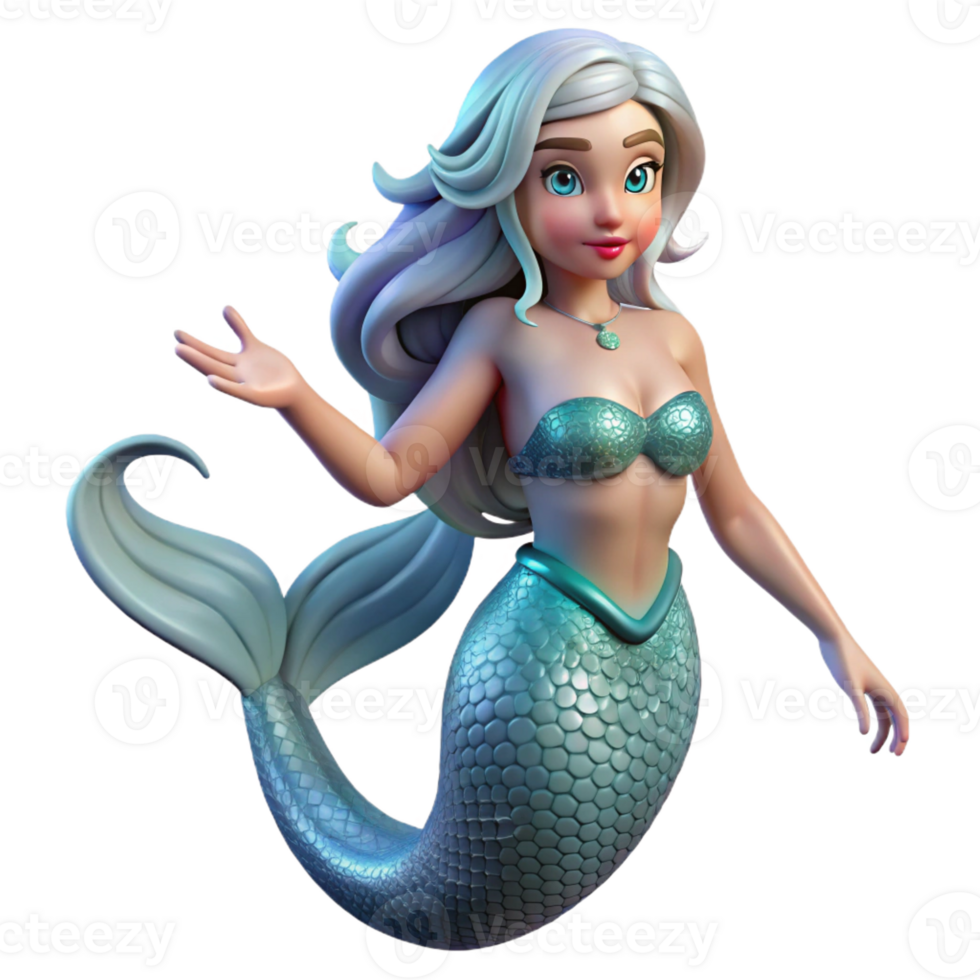 beautiful minimalist A beautiful siren with shimmering scales and hypnotic eyes, luring sailors to their doom with an enchanting melody, rendered in a surrealist style professional png