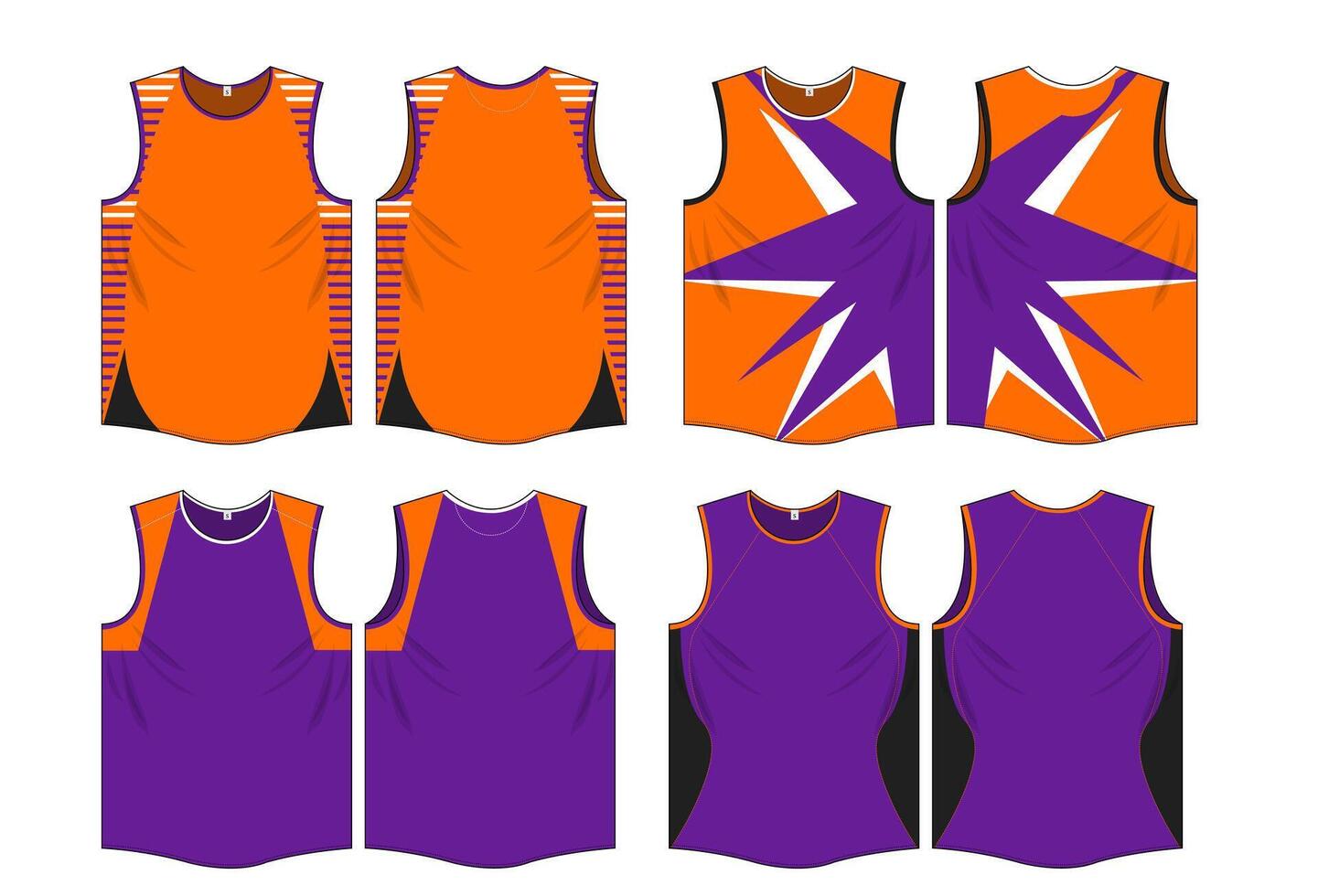 Singlet design template marathon running jersey vector