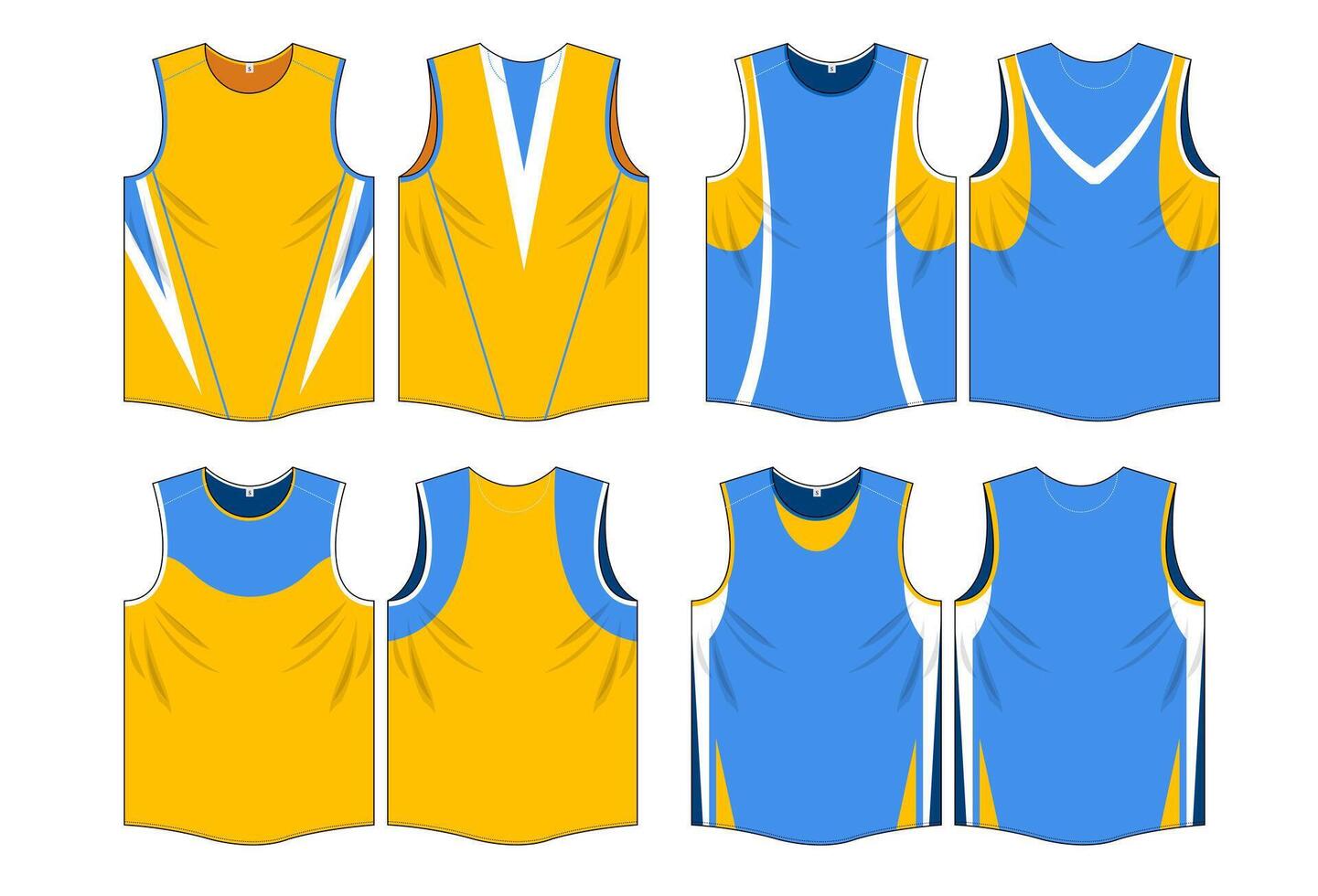 Design Variation of Running jersey template vector