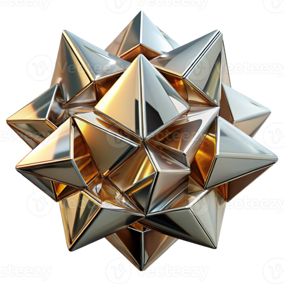 beautiful abstract A dynamic composition of fragmented, mirrored surfaces reflecting distorted images of abstract shapes, illuminated by a harsh, directional light, in a Dadaist style high resolution png