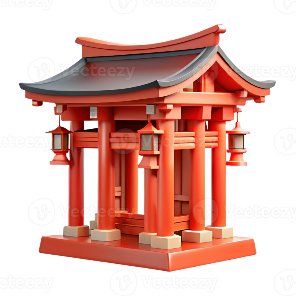 elegant traditional Traditional Japanese temple, intricate wooden details, red lacquer, ornate carvings, soft diffused light, architectural photography high resolution png