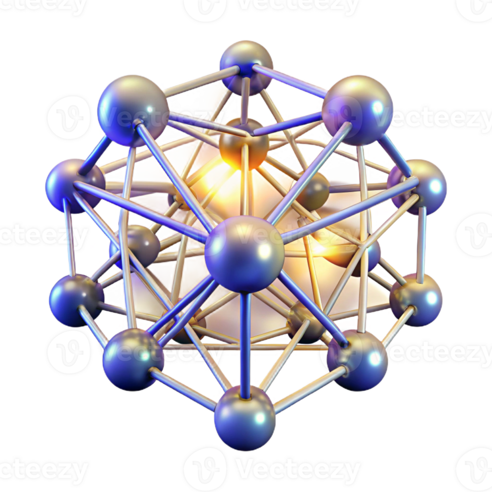 extraordinario minimalista un red de interconectado, brillante líneas y nodos, formando un complejo, similar a una web estructura, iluminado por un pulsante, rítmico luz, en un cibernético estilo alto resolución png
