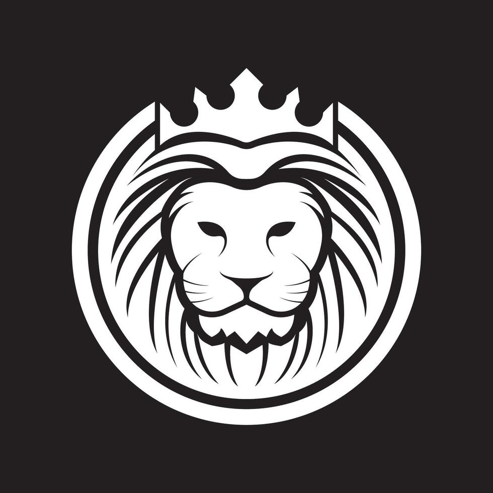 Lion head logo vector