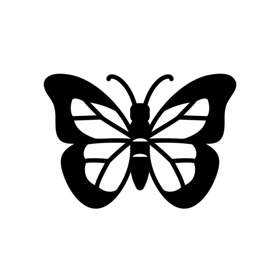 Beautiful butterfly icon in the insect vector