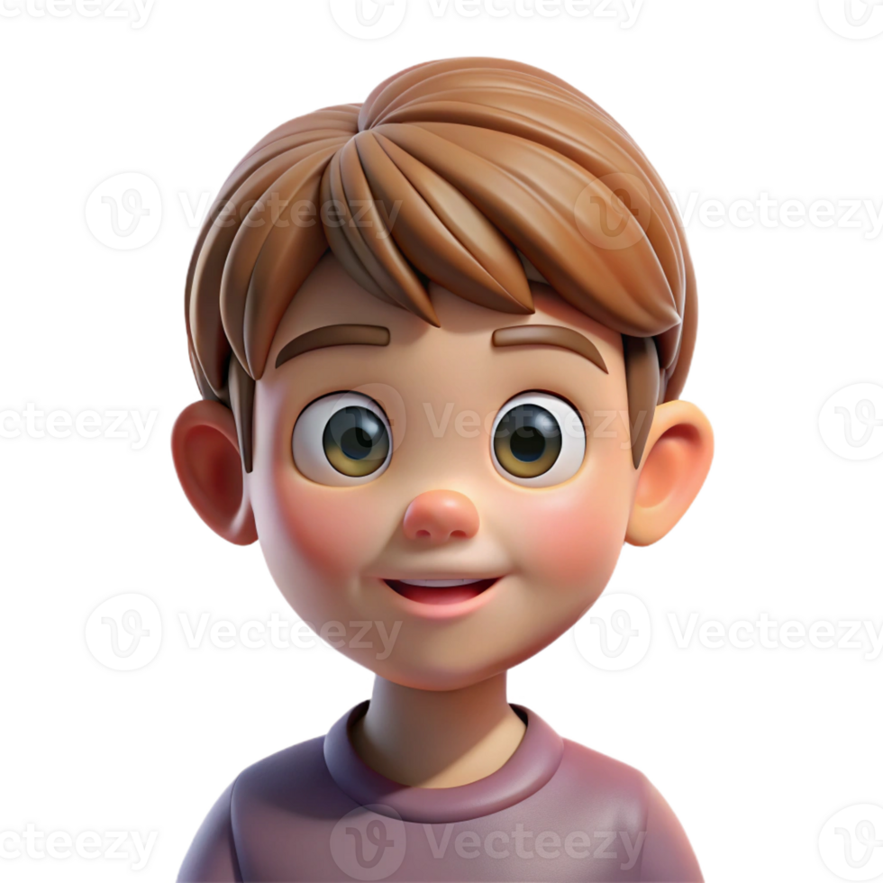 wonderful rustic Portrait of a child with wide eyes and a curious expression, soft diffused lighting, in the style of a children's book illustration exclusive png