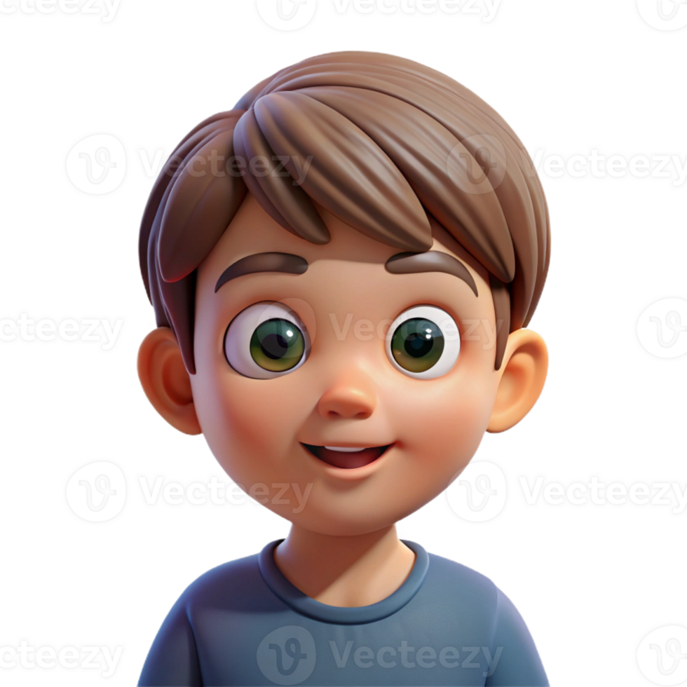 extraordinary creative Portrait of a child with wide eyes and a curious expression, soft diffused lighting, in the style of a children's book illustration high quality png