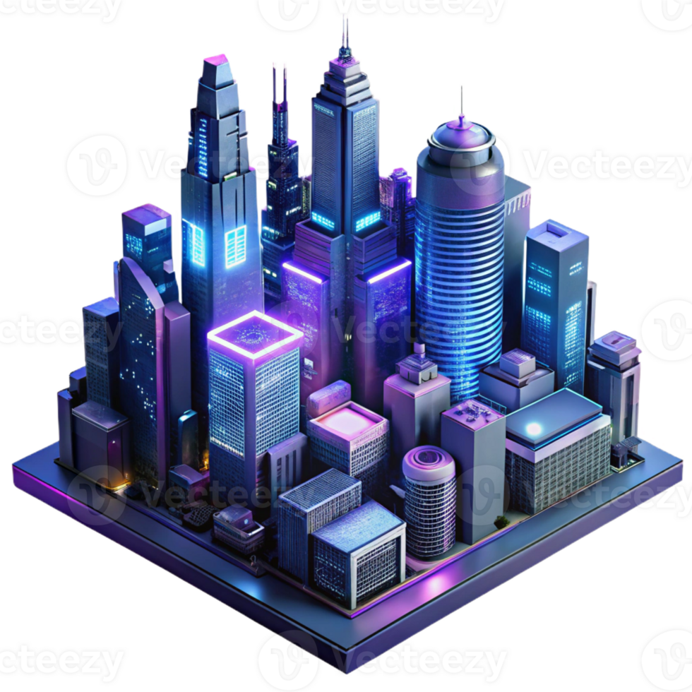 serene classic A futuristic, cyberpunk cityscape with towering skyscrapers and neon signs. Dark, moody lighting with a gritty, dystopian style 4K png