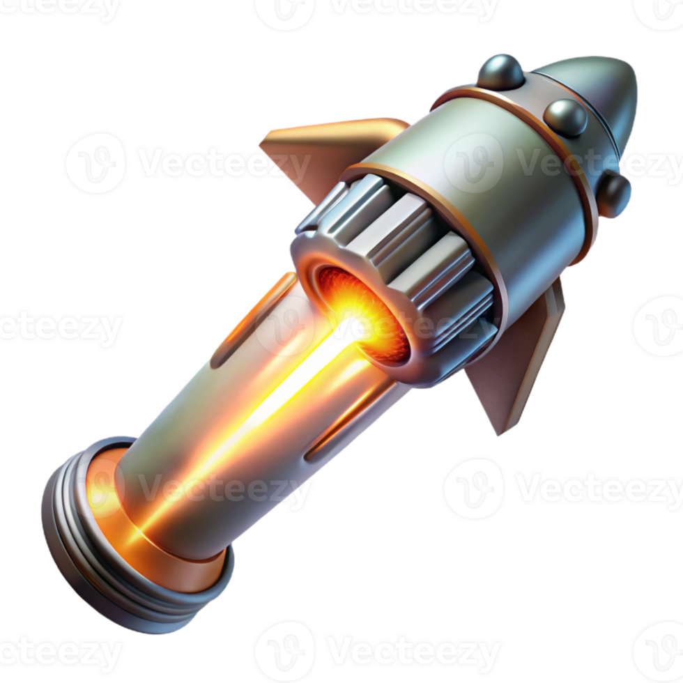 magnificent artistic A powerful energy beam emanating from a futuristic weapon, illuminating dust particles in its path. Realistic rendering, dramatic lighting premium png
