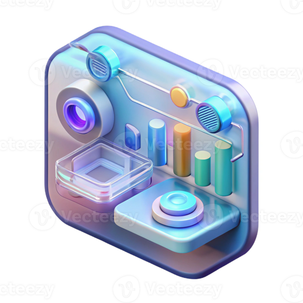 extraordinary rustic Portrait of a scientist with glasses and a lab coat, surrounded by glowing scientific equipment, futuristic style high resolution png
