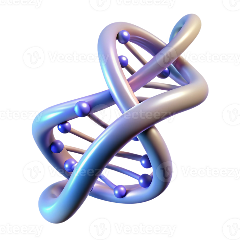 magnificent classic A DNA double helix, composed of glowing strands of light, rotating slowly in zero gravity, scientific style, soft lighting original png