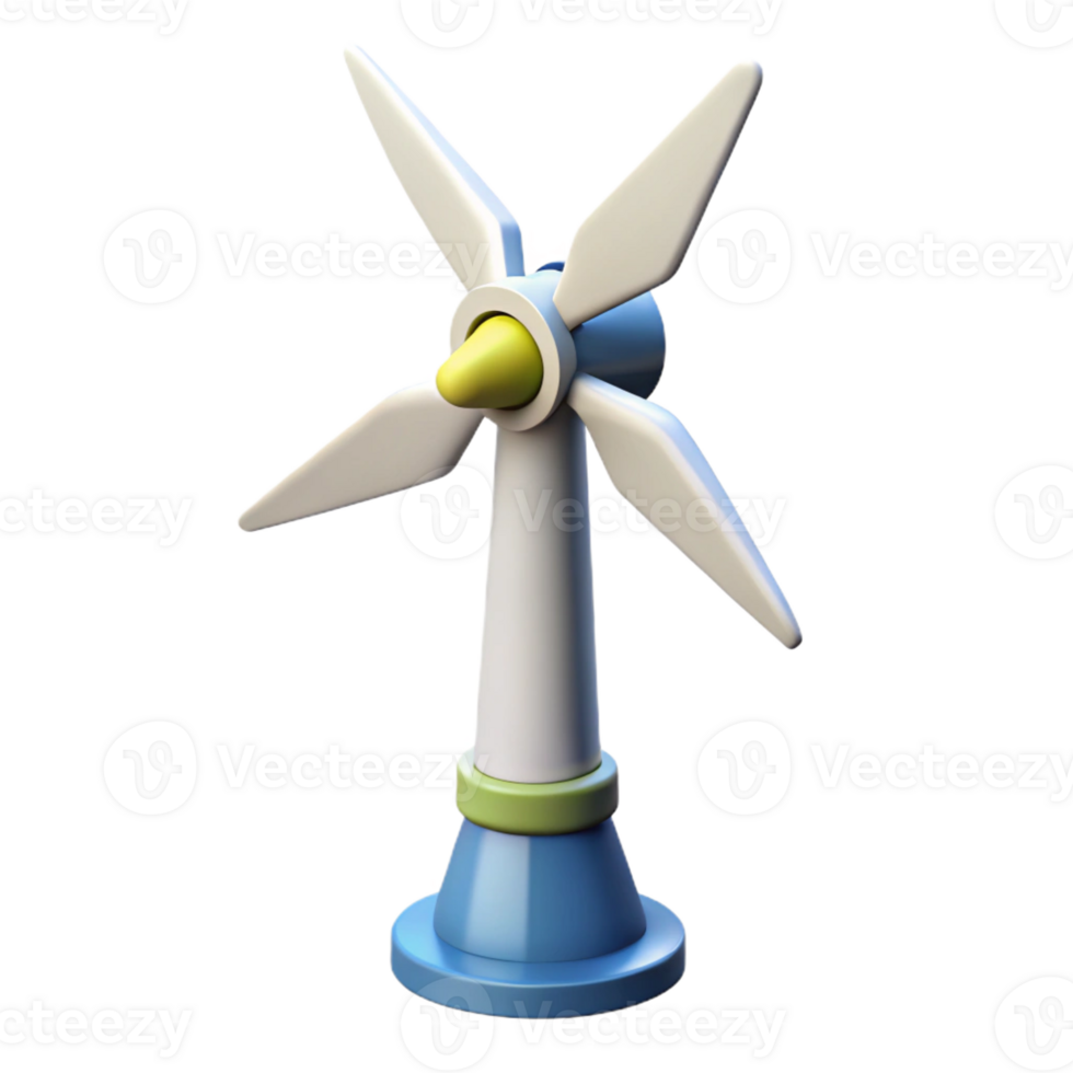 magnificent traditional A wind turbine, rotating gracefully against a backdrop of swirling clouds, renewable energy style, natural lighting genuine png